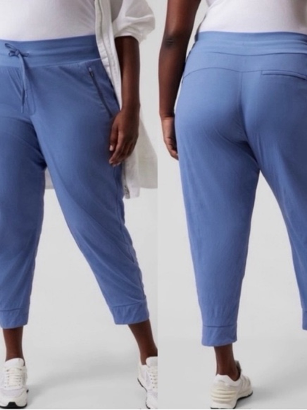 Athleta Trekkie Joggers in Dusty Blue size 10